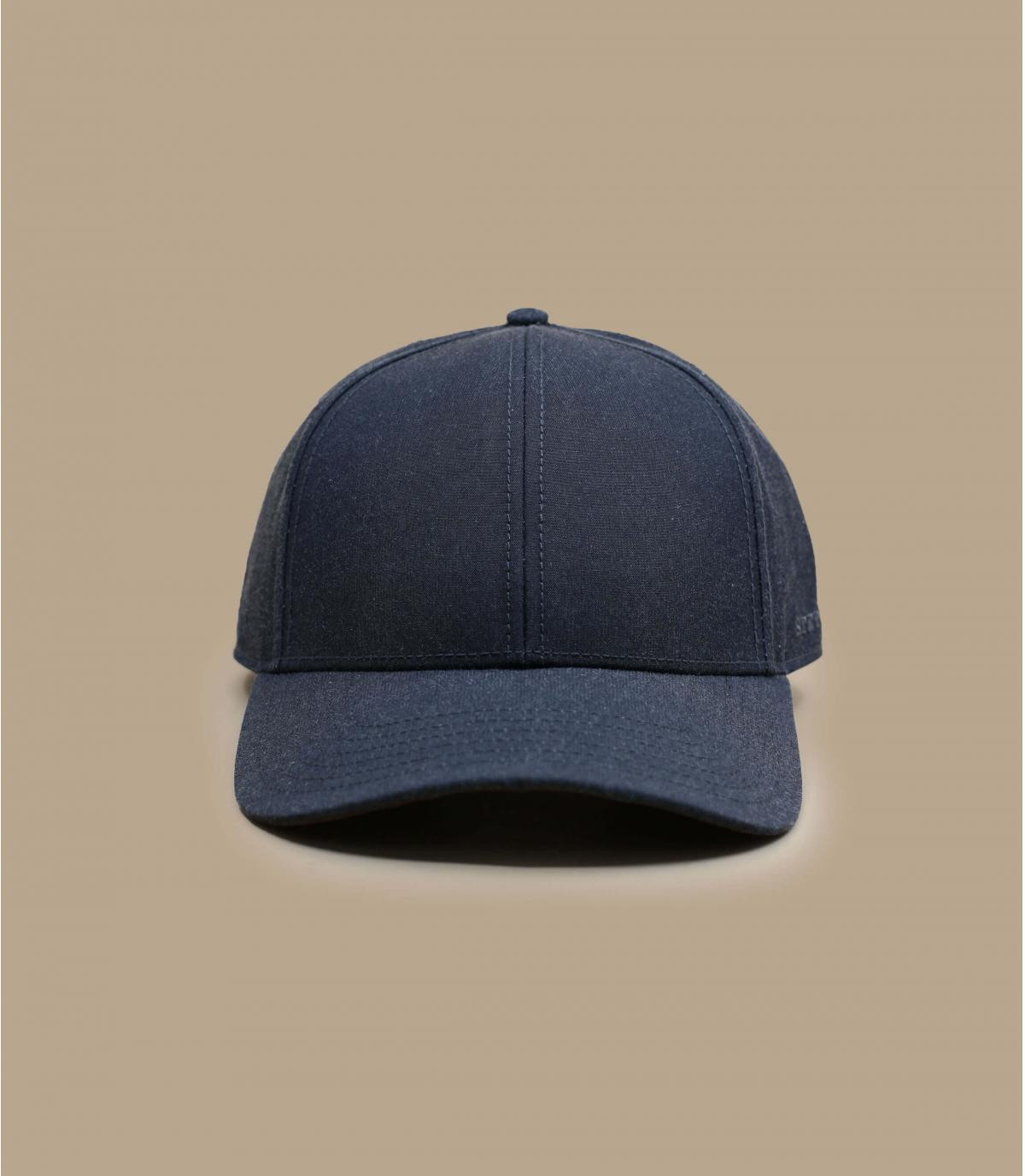 Baseball Cap Waxed Cotton grey Stetson